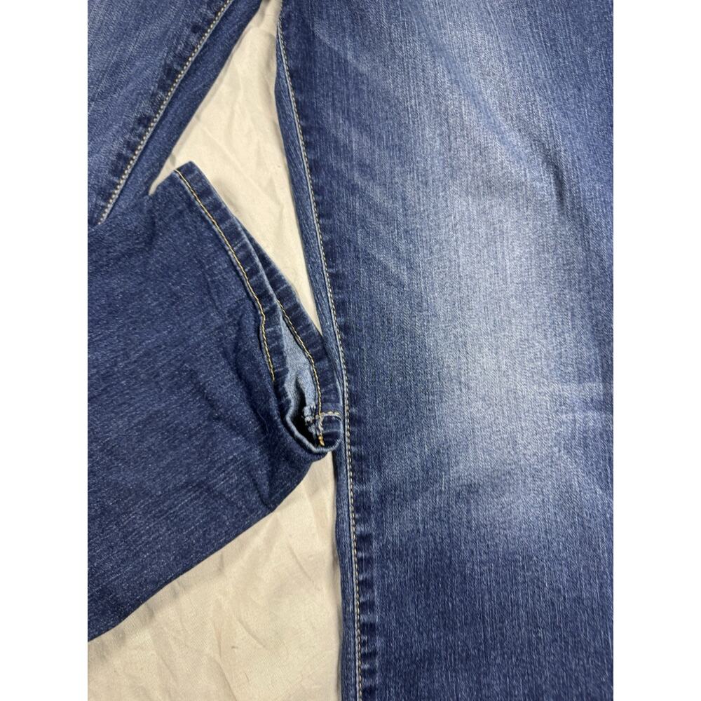 Levi Strauss Signature Modern Straight Jeans Womens 12 Medium Wash Stretch - Picture 14 of 16